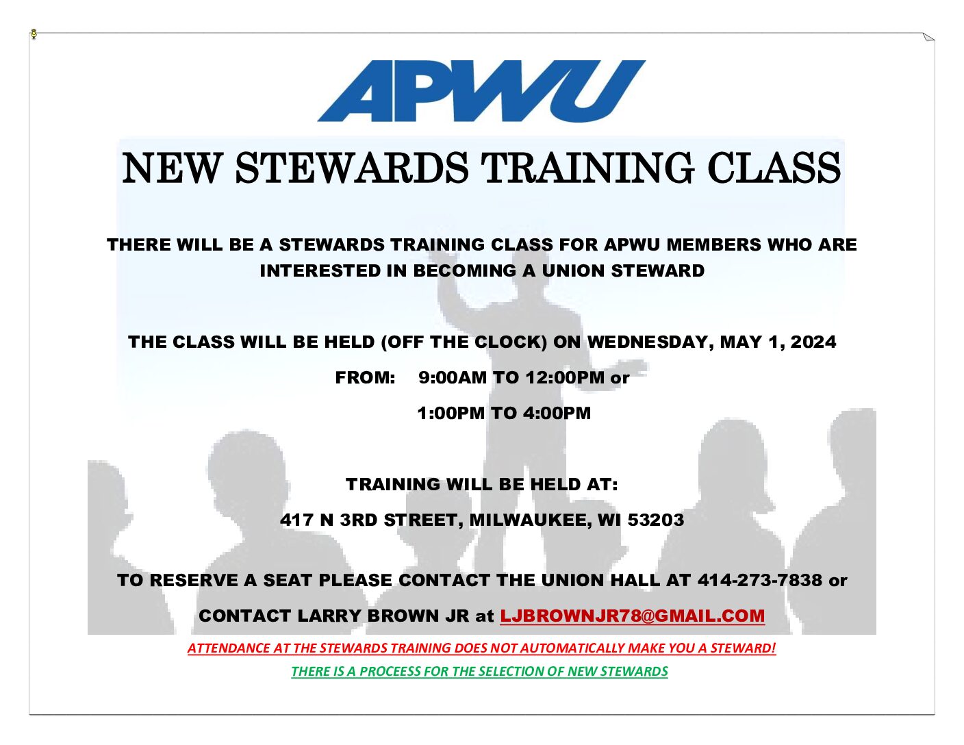2024 New Stewards Training